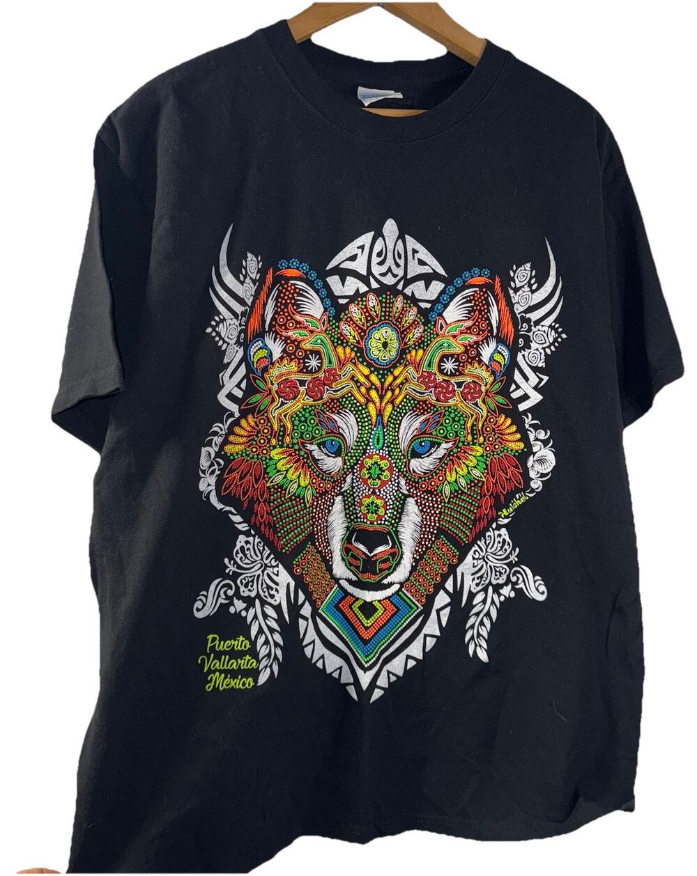Yazbek Mexico Black Graphic T-Shirt Large Vintage Shirt